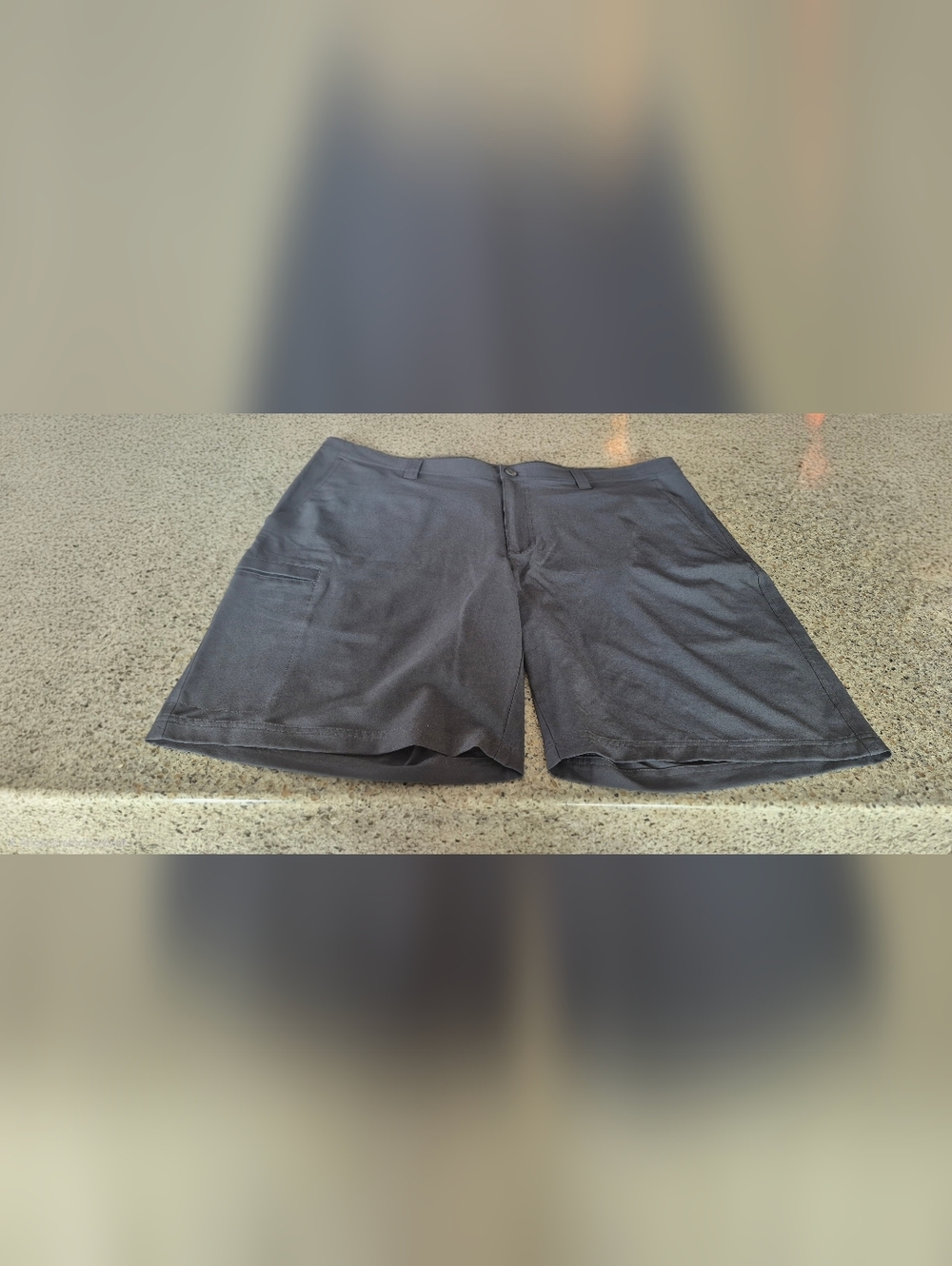 Columbia Men's Gray Performance Fishing Hiking Shorts Size 42 Waist 10" Inseam